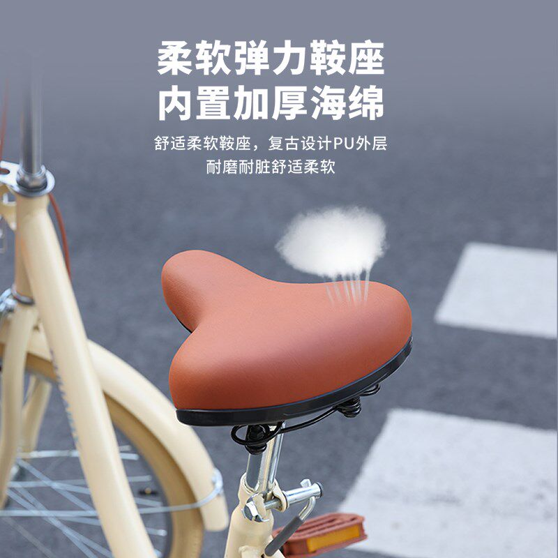 新款自行车大学生校园女士通勤x上班代步轻便学生成人单车22寸/24