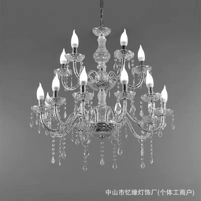 新款婚庆亚克力水晶吊灯婚礼v堂舞台留影区仪式亭装饰婚庆道具路