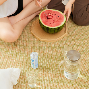 日式藤席地毯茶几阳台床边榻榻A米垫子夏季凉席客厅卧室地垫爬行