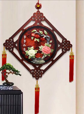 入户玄光装饰画挂件中式客厅沙z发背景墙挂画走廊过道正对门餐厅