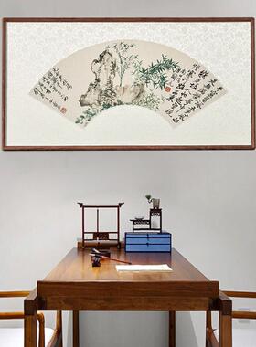 卯榫圆角框檀木裱框字画框挂墙中式实木框裱字画正方X形国画窄边