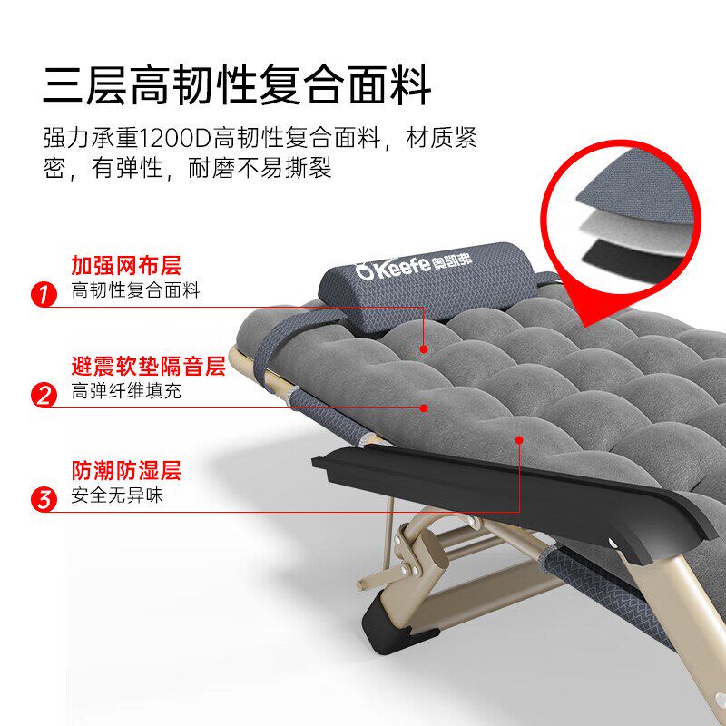 新疆折叠躺椅折叠床两单人床办公室午睡午休床陪Y护床车载便携