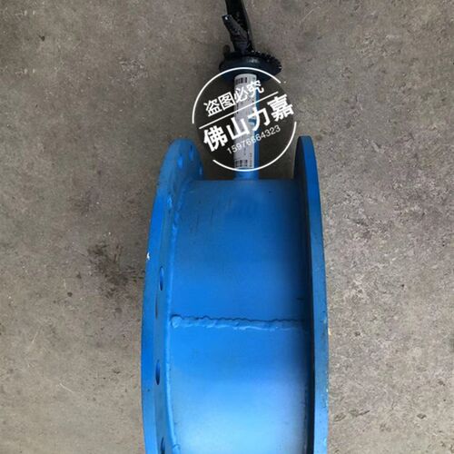 手动法兰通风蝶阀D41W-10除尘管道耐高温调风阀除尘烟气热风阀300