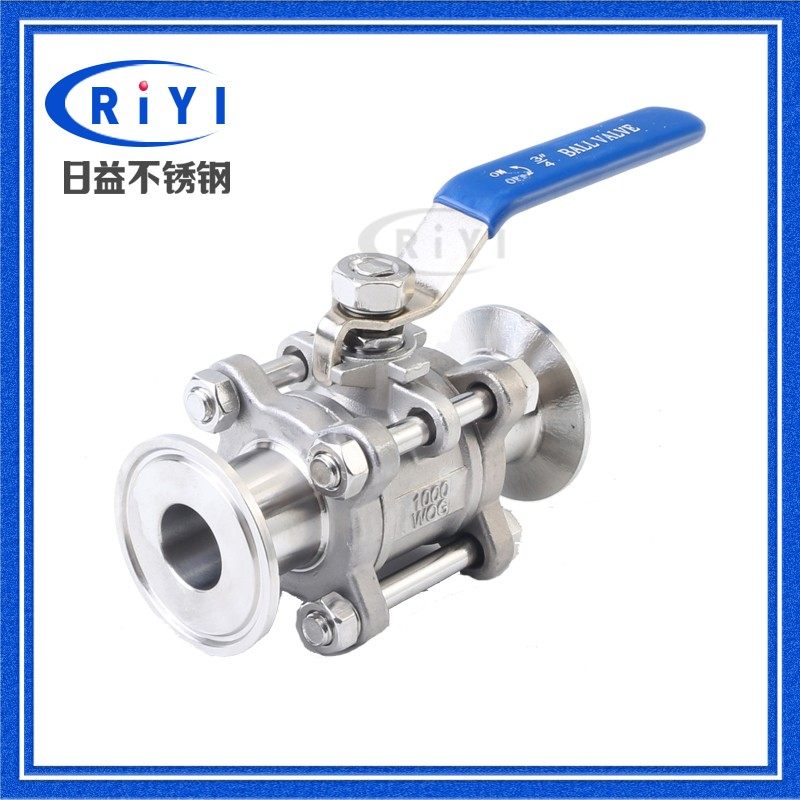 304 316L不锈钢三片式快装球阀 3PC卡箍式直通手动快卡阀门Q81F,农用物资,苗木固定器/支撑器,淘宝优惠券,粉丝福利购,淘宝优惠卷