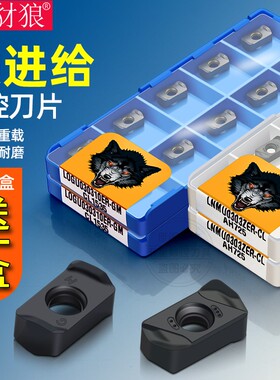 双面快进给开粗铣刀片LNMU0303ZER-MJ 碳钢模具钢不锈钢高效刀粒