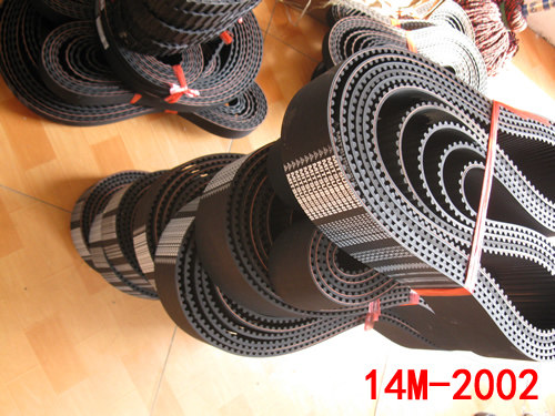 橡胶同步带 HTD 14M-2002/143齿 工业皮带 圆弧齿 同步传送带