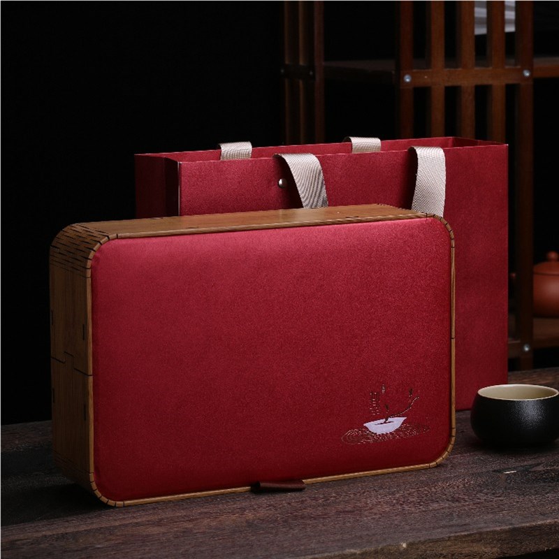 高档茶叶礼盒装i空盒20泡岩茶包装盒三两肉桂大红袍通用空礼盒竹