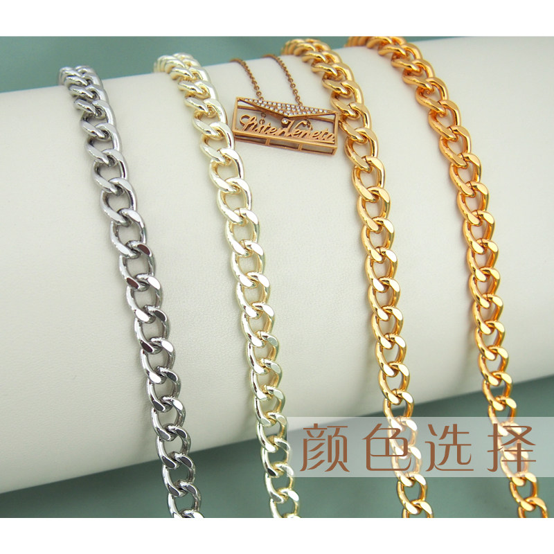 纯铜金色包链条配件包包链子背包单肩斜挎包带子肩带长小包配链短