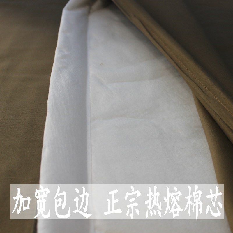 军绿色被 橄榄绿防潮被压薄压实热熔被单O位宿舍单人保暖冬被