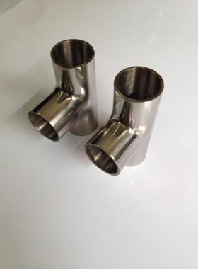 304不锈钢外抛光食品乳品卫生级焊接三通接头57mmDN50