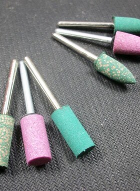 电磨耗材 8*3磨头 金刚砂磨头 橡皮磨头 芝麻磨头 6pc