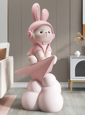 大型客厅落地摆件电视柜沙发旁家D居饰品音响公仔搬家乔迁礼物