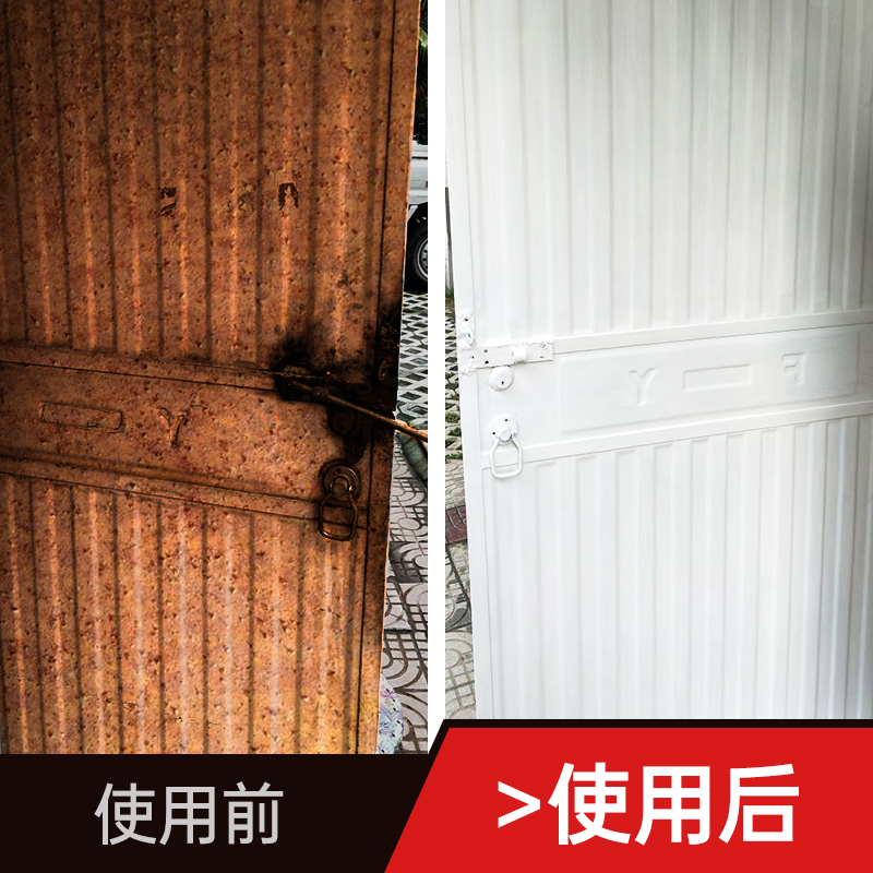 水性油漆金属防锈漆防盗门改色y翻新自喷银粉黑家用入户门门漆铁