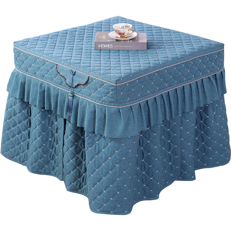 烤火罩加厚茶几暖炉罩p套正方型取暖桌罩套长方形冬季烤火被电炉