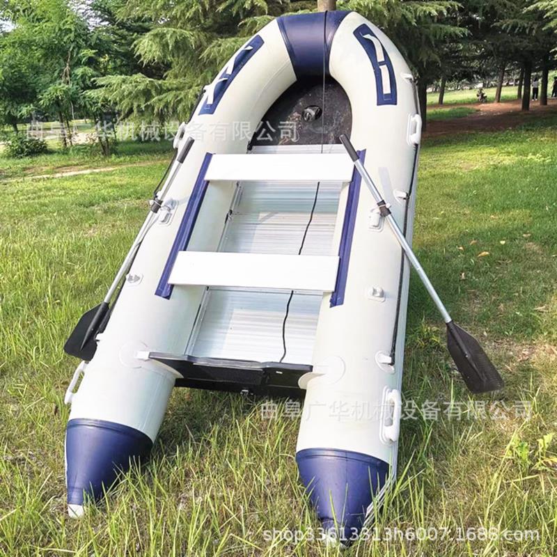 户外加厚硬底皮划艇水域防汛救援橡皮艇抗洪抢险冲锋舟