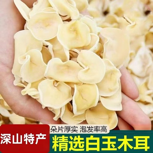 白玉木耳非特级东北长白山玉木耳小碗耳干净无根净重