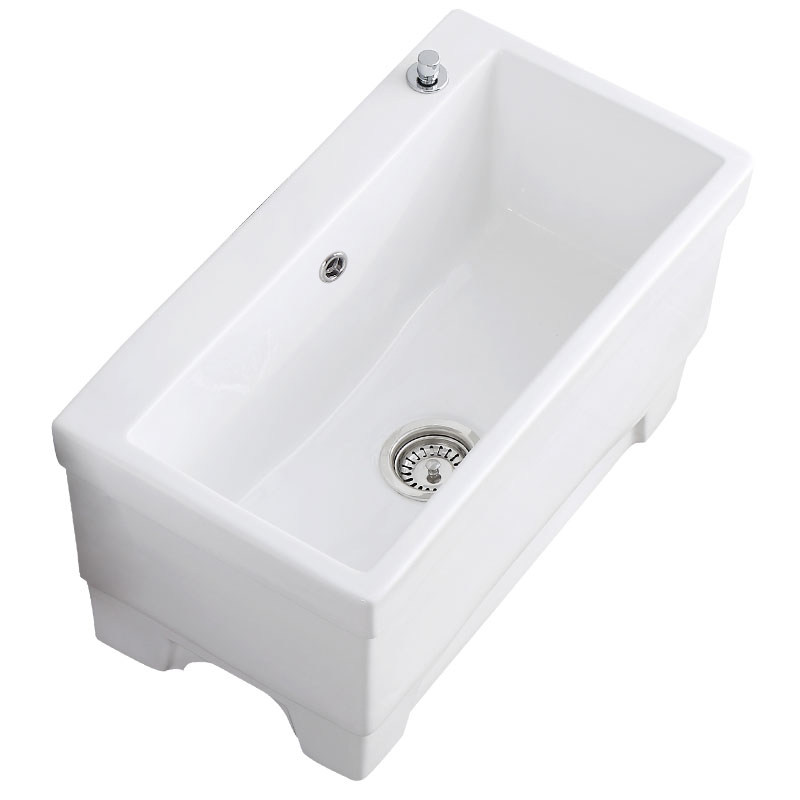 阳台特大号超长池陶瓷洗拖把池长方形拖K布池落地式超大号洗拖布
