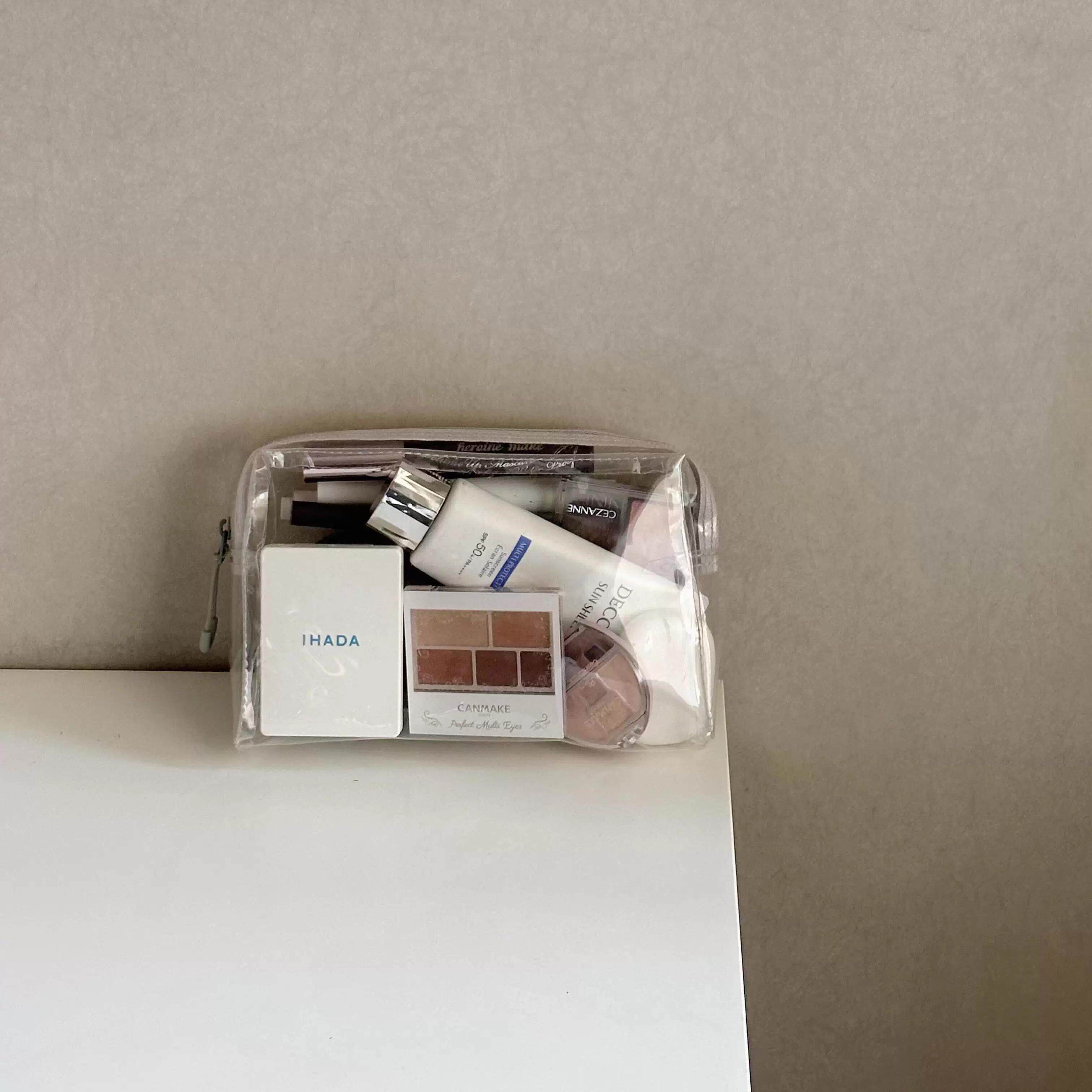 迷你化妆包透明收纳包口红包旅行约会小便携外出耳机零钱包杂物袋