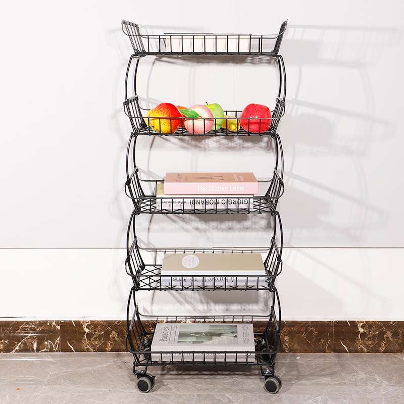 金属铁艺置物架 客厅办公收纳筐信件杂志厨房蔬果收纳整理架