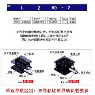 125 Z轴手动升降台光学位移微调滑台LZ40 2升降平台