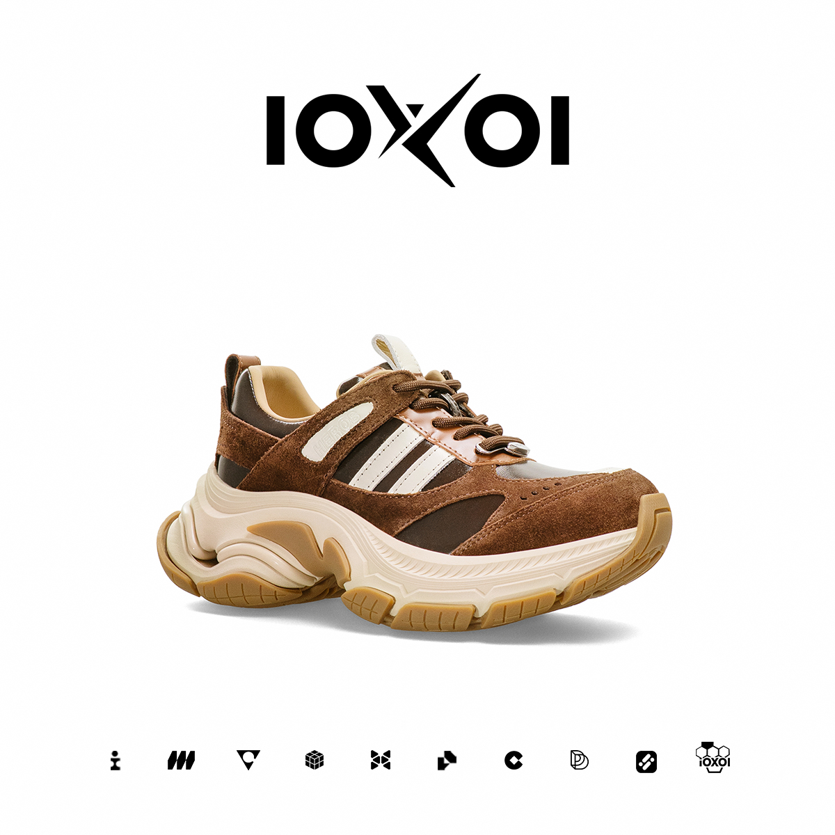 IOXOI【棕野漫行】老爹鞋女厚底