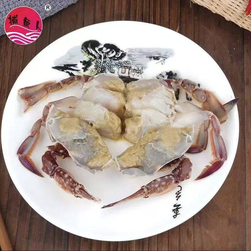 捕鱼人【老罗专属】白膏呛蟹咸蟹 即食舟山宁波特产4-6两左右/只