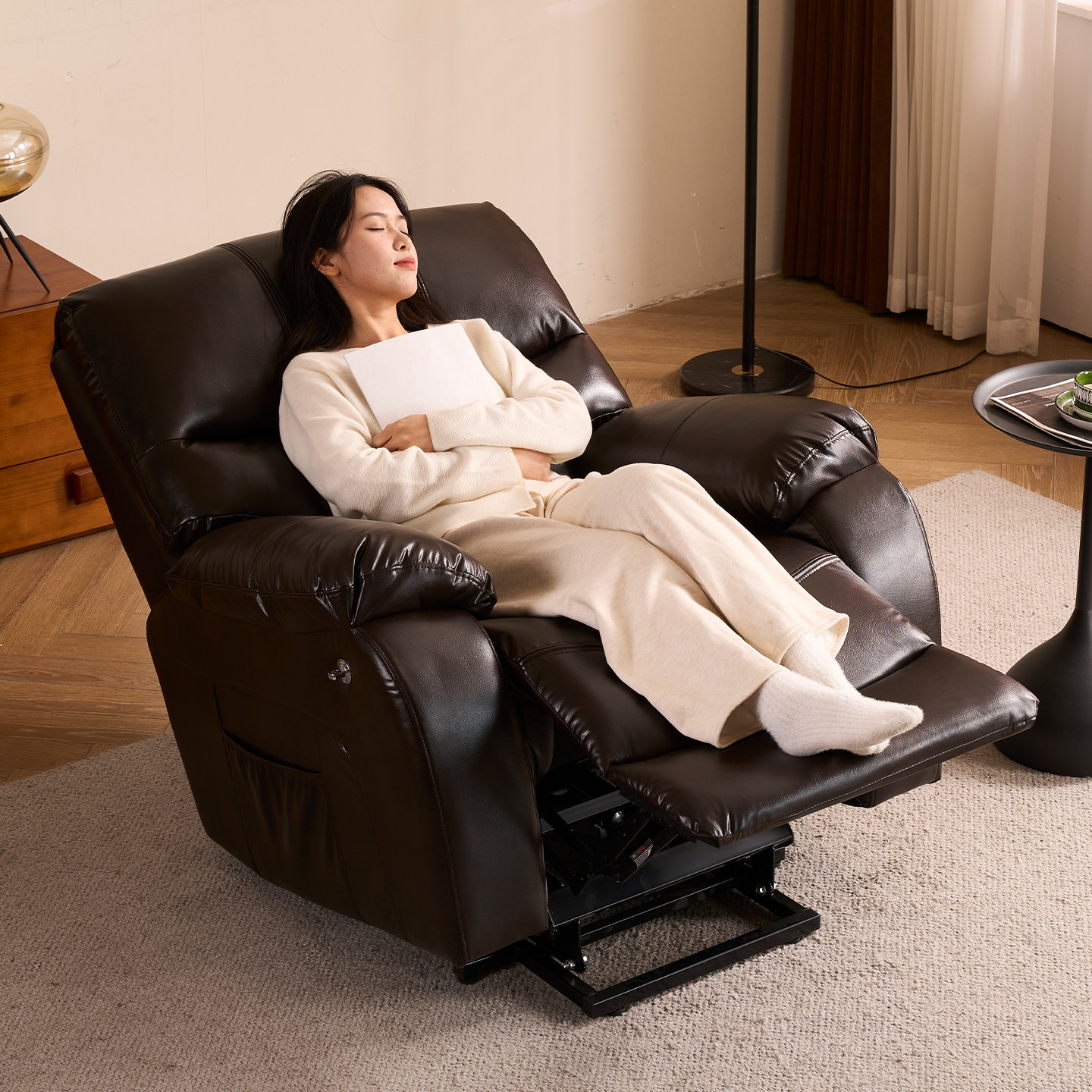 头等太空单人沙发可躺可睡客厅摇摇椅多功能电动懒人沙发按摩椅子,住宅家具,功能沙发,淘宝优惠券,粉丝福利购,淘宝优惠卷
