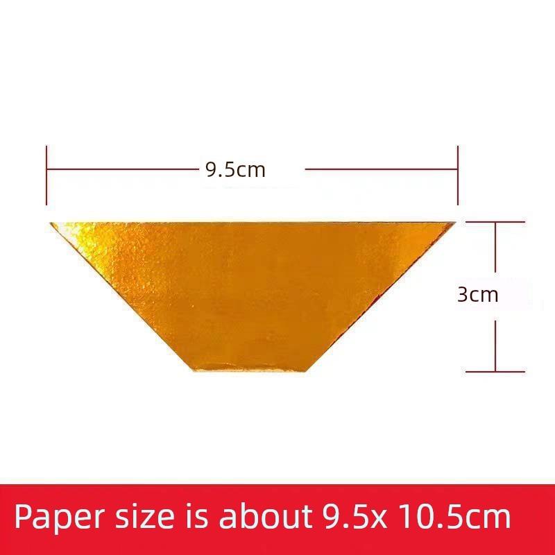 厂家直销精装加厚大中小号切角金元宝半成品手工折纸佛堂用品包邮