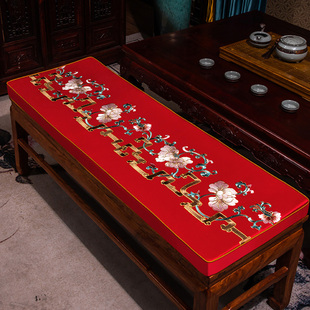 长凳子垫子沙发海绵垫套加厚实木长椅坐I垫长方形长条板凳垫可拆