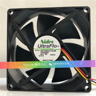 9025 53J56 24V 0.14A 变频器散热风扇 全新NIDEC 9CM U92T24MUA7