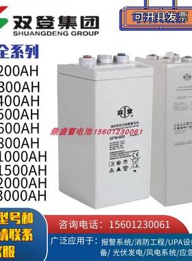 双登蓄电池2V GFM-500/600/800/1000/2000AH基站电厂通信全新