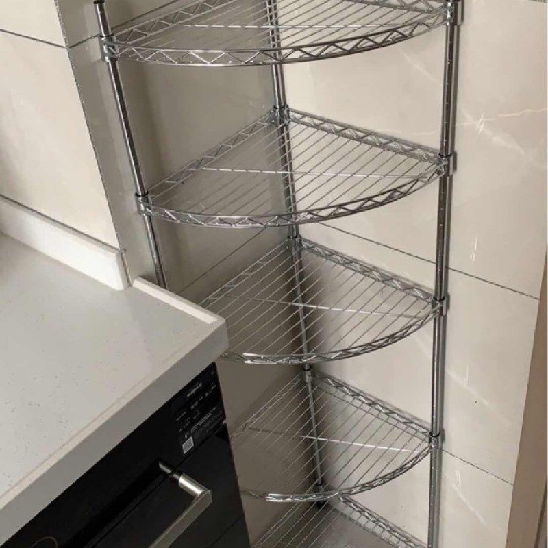 厨房置物架转角架三脚架不锈钢色收纳架扇形置物架锅架脸盆架多层,童鞋/婴儿鞋/亲子鞋,其他鞋配件,淘宝优惠券,粉丝福利购,淘宝优惠卷