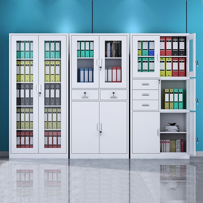 办公文件柜资料柜档案柜财务凭证矮柜员工更衣柜带锁铁皮柜储物柜