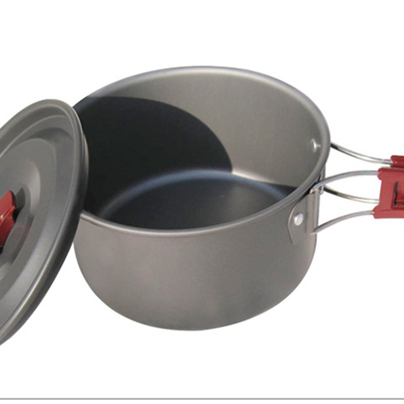 包邮户外套锅2-3人野炊野营套锅便携式炊具单锅户外野餐锅具