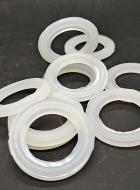 热熔PPR活接垫子带凸硅胶白色密封圈4分6分1寸40耐热硅胶垫橡胶圈