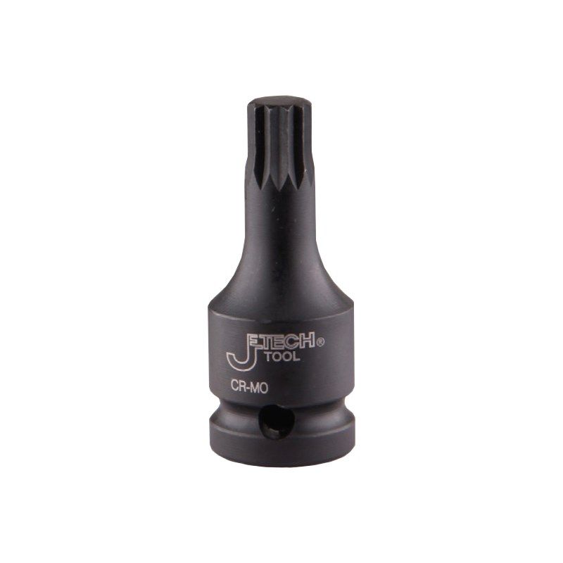 Jetech捷科五金工具 Cr-Mo1/2英寸十二角旋具短套筒 满百包邮!