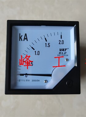VAT上海华通6L2指针式交流电流表30/5A 150 200 300 50A 80*80
