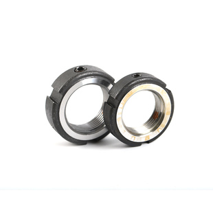 39x1.0 1.5P 精密锁紧螺母丝杆轴承并紧螺帽1618 A型轴向三点式