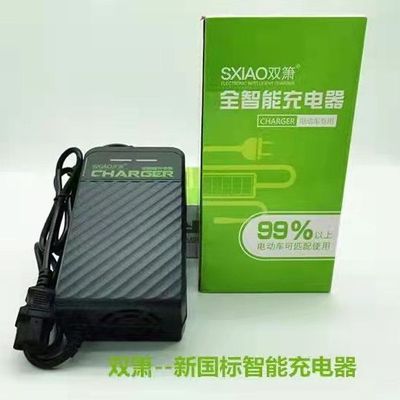 双箫电动车智能自动断电节能时尚高端48V60V72V全车通用充电器