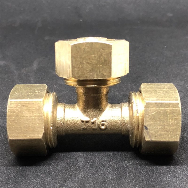 铜铝塑管接头配件1216三通内牙外丝等径弯头地暖管太阳能管件