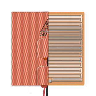 硅胶加热床Voron 0/0.1  100*100mm 卧龙3D打印机配件进口24V 60W
