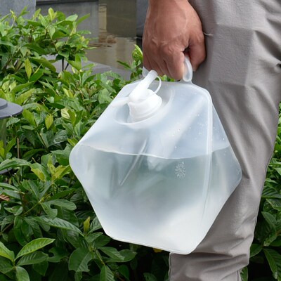 户外便携式手提水桶自驾游车载龙头折叠软包桶液体储水袋5L升