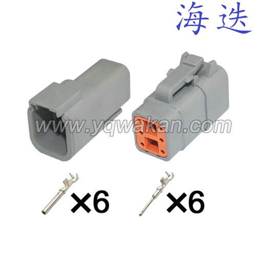 DTM04-6P/DTM06-6S适用于汽车线束连接器 含端子DJ70610Y-1-11/21