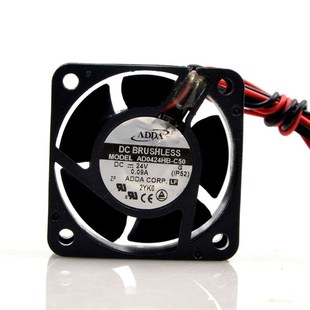 C50 24V 2线变频器散热 ADDA 风扇 4020 AD0424HB 4CM 原装 0.09A