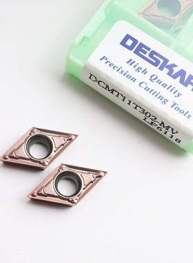 DESKAR戴斯卡不锈钢数控刀片DCMT11T302-MV LF6118菱形内孔车刀粒