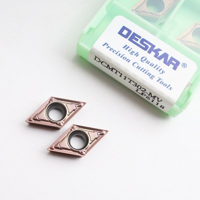 DESKAR戴斯卡不锈钢数控刀片DCMT11T302-MV LF6118菱形内孔车刀粒