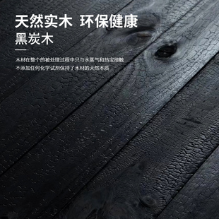 火烧木板烧杉板黑色木纹r板桑拿板深度碳化木实木装饰背景墙吊顶