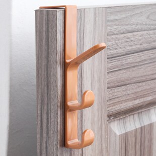 日式门后衣钩竖向3段式q门顶挂钩卡位塑料挂钩免打孔多用挂钩.207