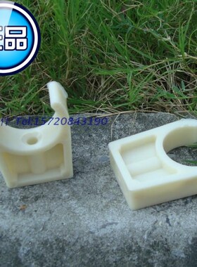 【韧性好】DN15/20/25/32/40 U型淡黄色ABS塑料管卡 管夹管托支架