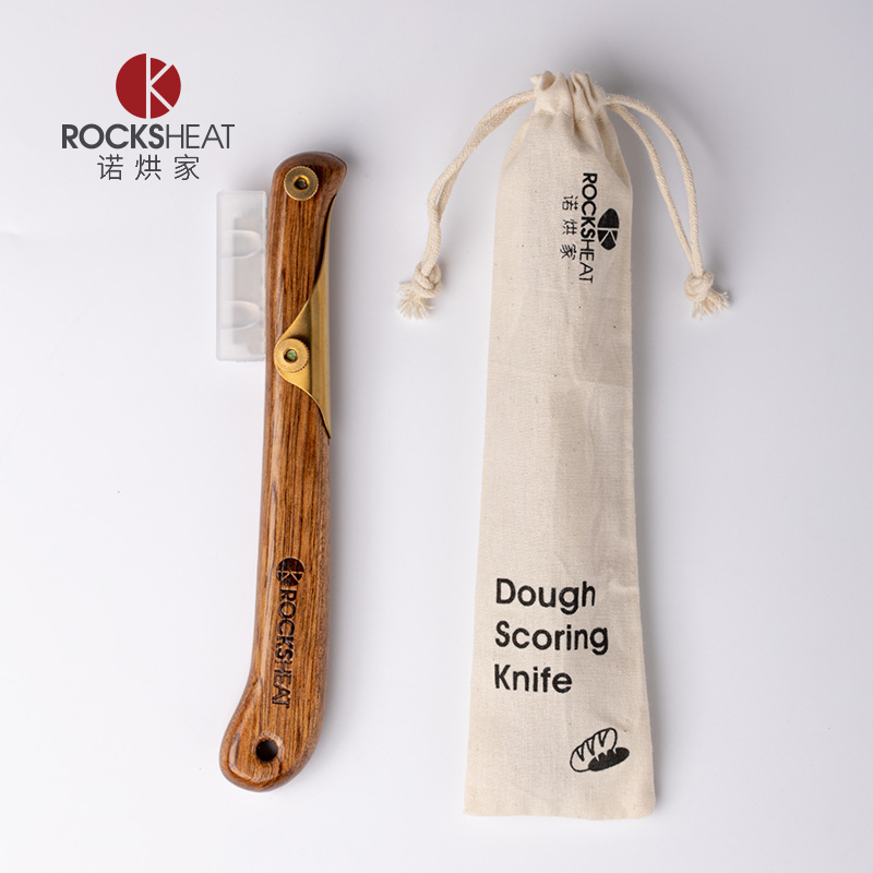 烘焙工具面包修容刀欧式法棍割纹刀沙比利木柄划刀面团平分刀